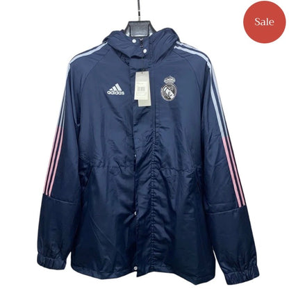 Real Madrid Blue windbreaker jacket
