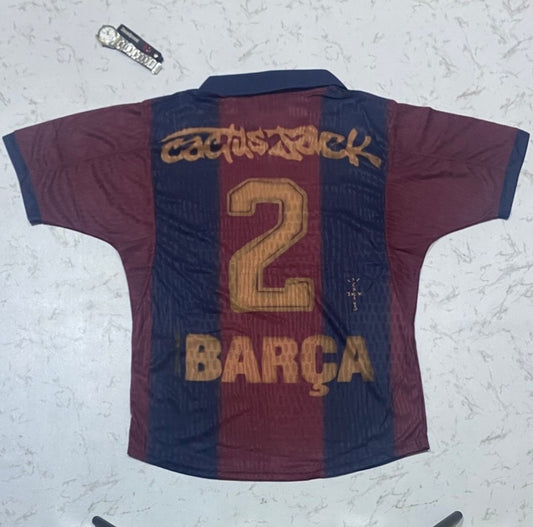 Barca x Travis 2000/01 Retro Jersey Player Quality (oversized)