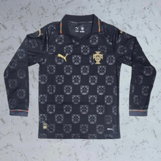 Portugal Black World Cup 2026 Full Sleeves Jersey